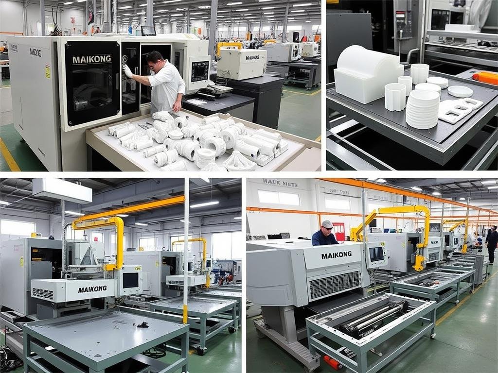 MAIKONG Factory additional manufacturing services showing injection molding and sheet metal fabrication MAIKONG Factory additional manufacturing services showing injection molding and sheet metal fabrication