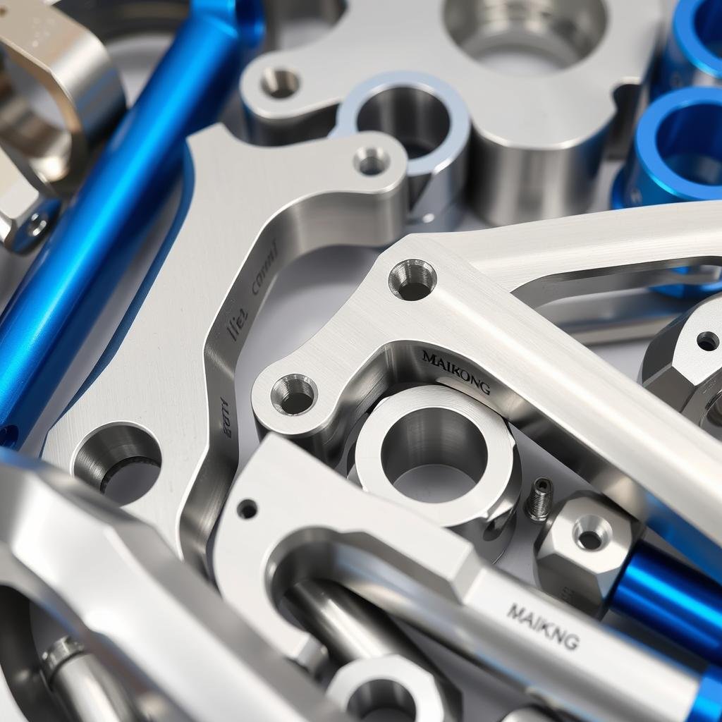 MAIKONG Factory aluminum forged parts showing precision and surface finish MAIKONG Factory aluminum forged parts showing precision and surface finish