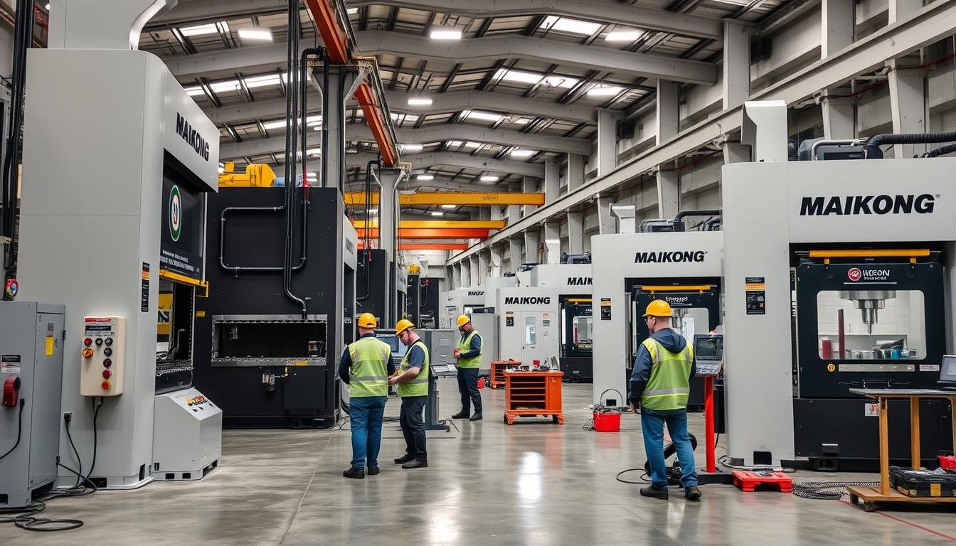 MAIKONG aluminum forgings manufacturing facility with forging presses and CNC machines