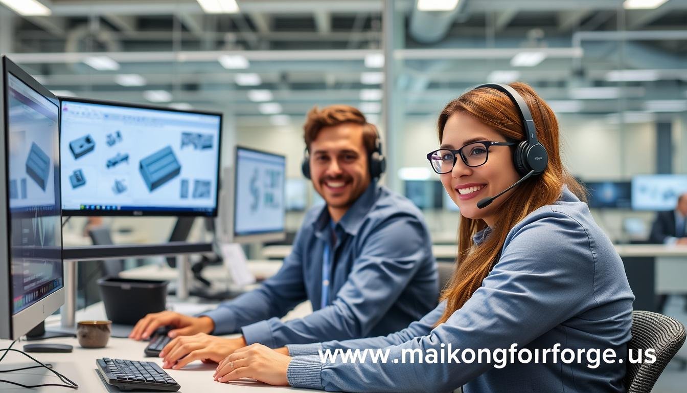 MAIKONG customer service team ready to assist with aluminum forging projects