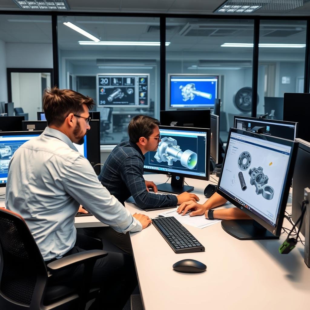 MAIKONG design and engineering team working on aluminum forging projects