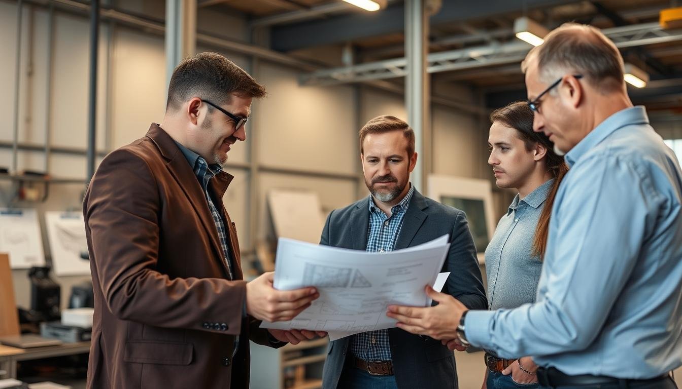 MAIKONG engineering team collaborating with clients on custom forging design