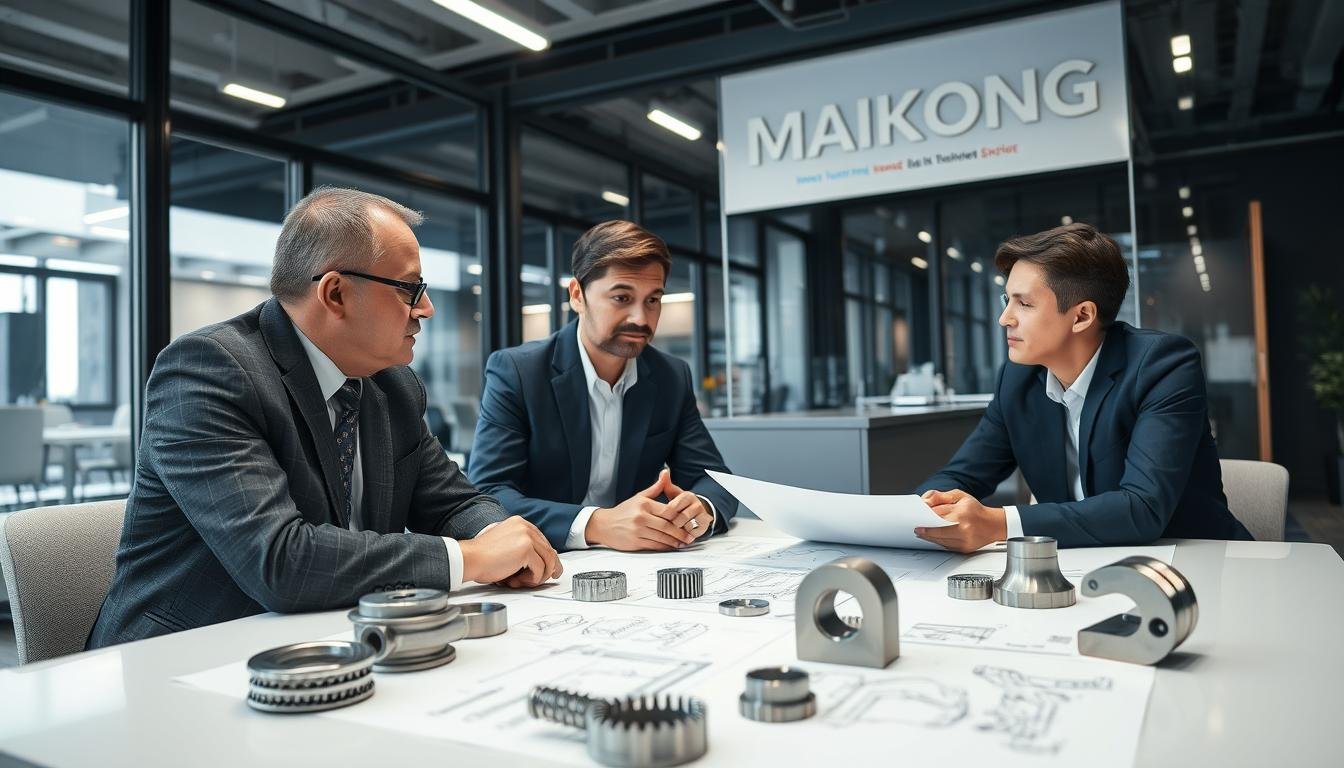 MAIKONG engineering team consulting with client