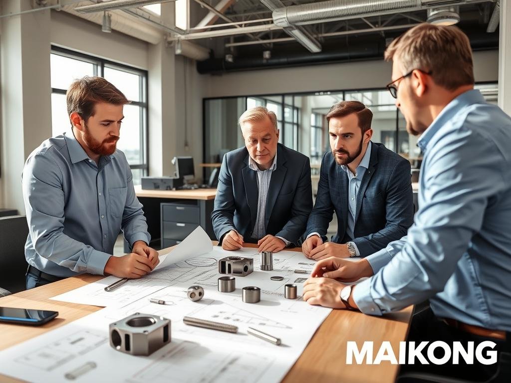 MAIKONG engineers discussing forge tooling design with clients MAIKONG engineers discussing forge tooling design with clients