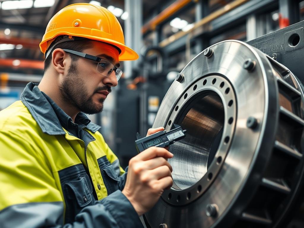 MAIKONG forge tooling specialist inspecting a precision die