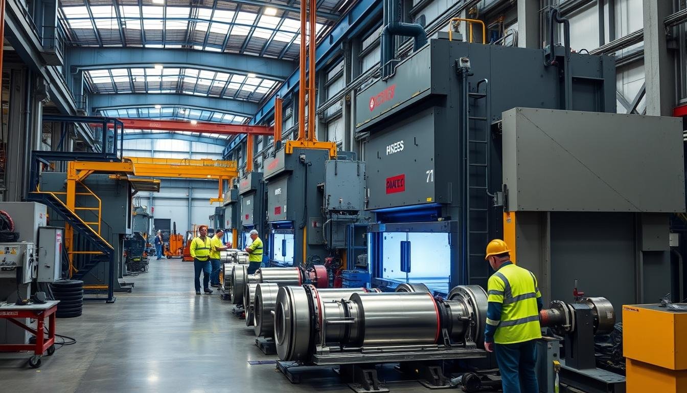 MAIKONG forged metal manufacturing facility showing hydraulic presses and advanced equipment