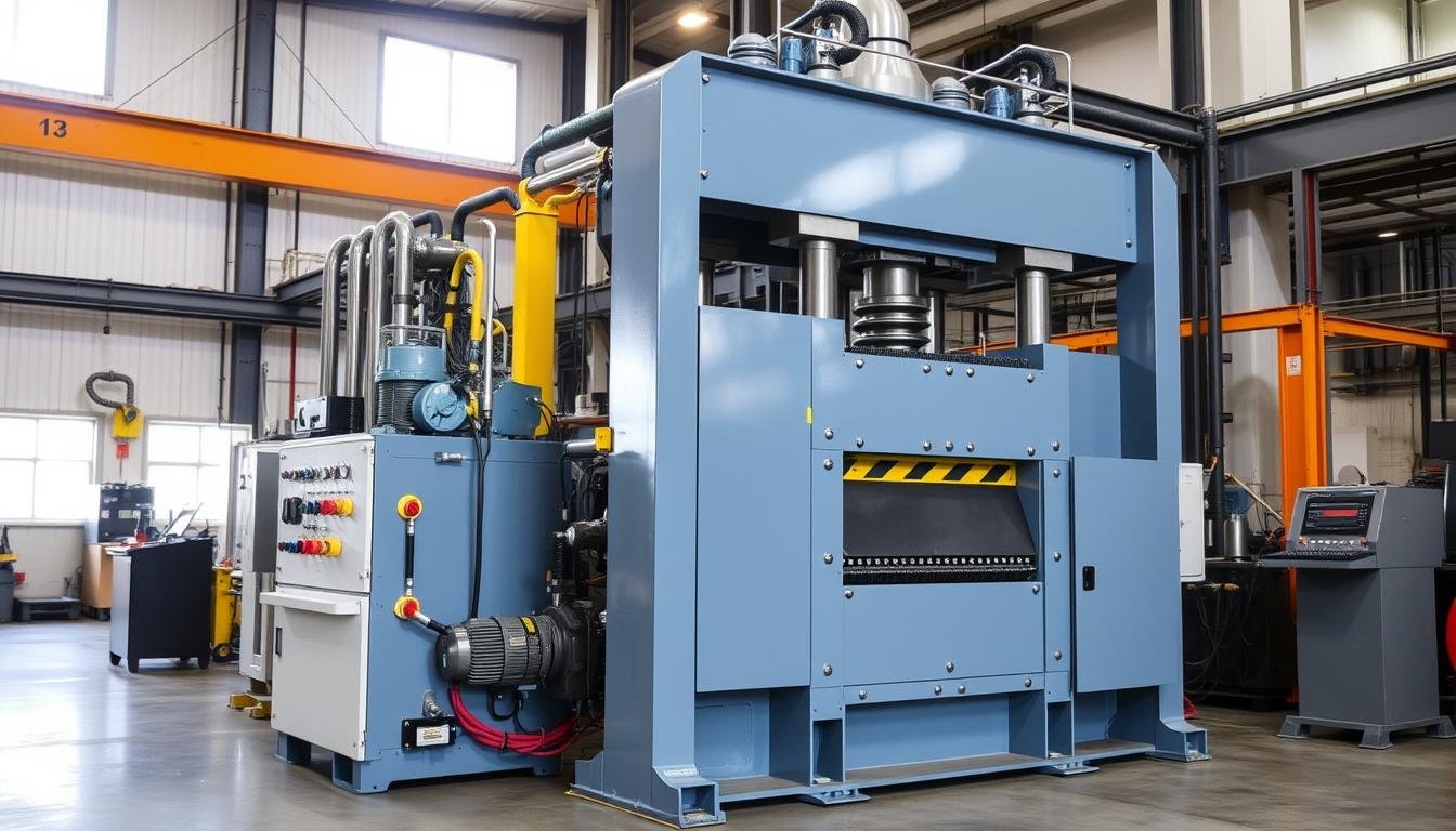 MAIKONG hydraulic forging press system in operation