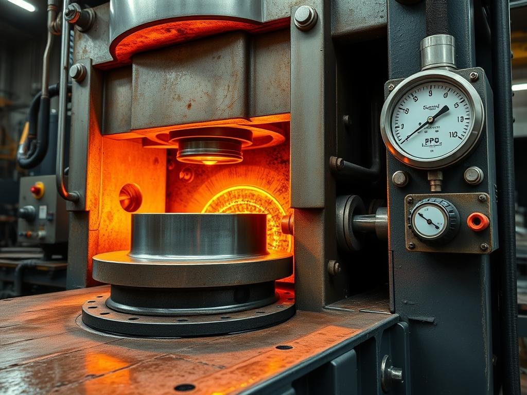 MAIKONG hydraulic press forging aluminum components with precision