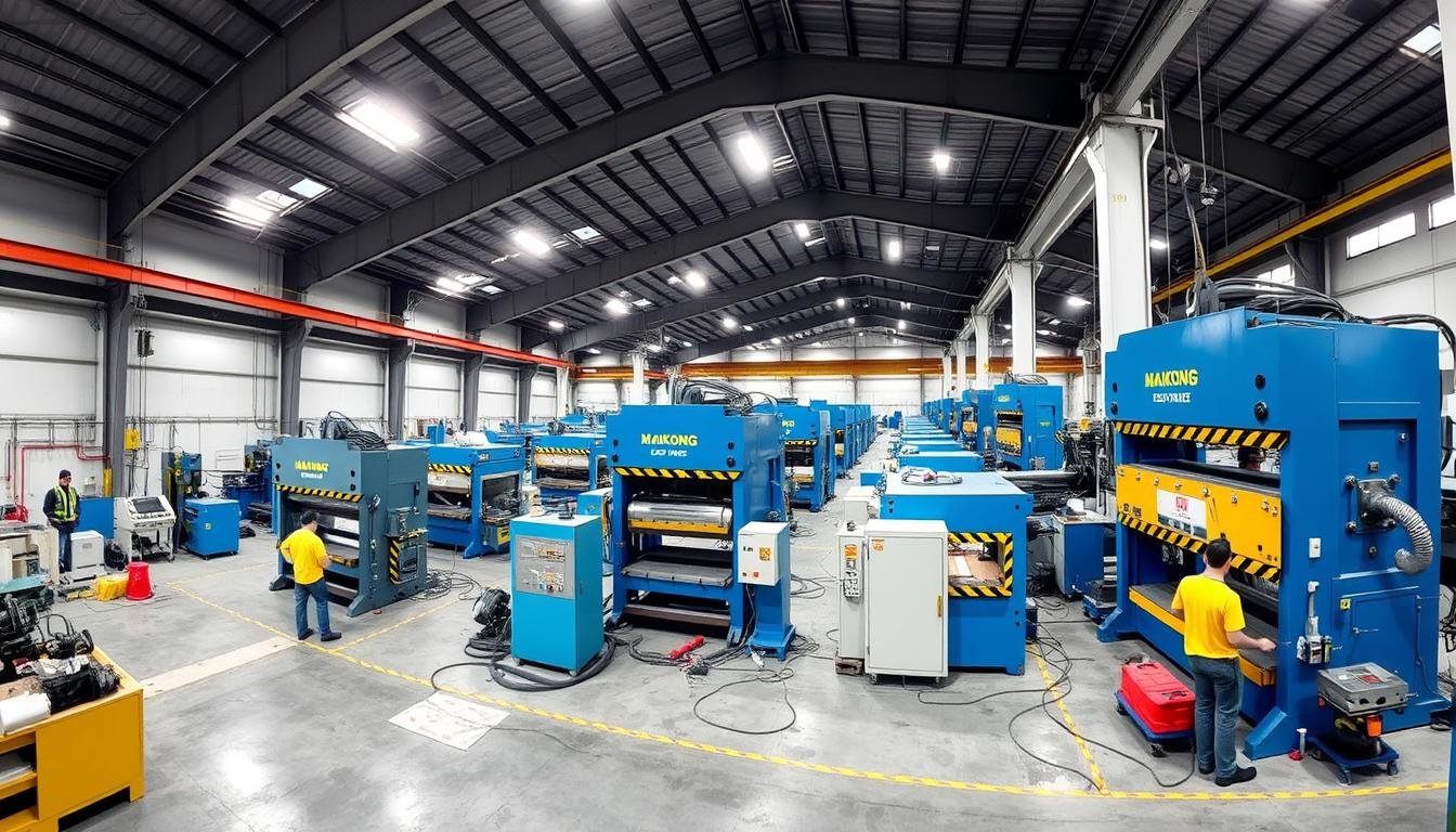 MAIKONG manufacturing facility with multiple forging press machines in operation