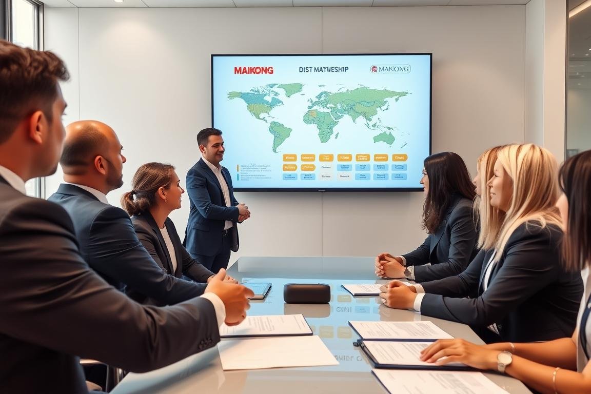 MAIKONG partnership meeting showing business collaboration and global distribution network MAIKONG partnership meeting showing business collaboration and global distribution network