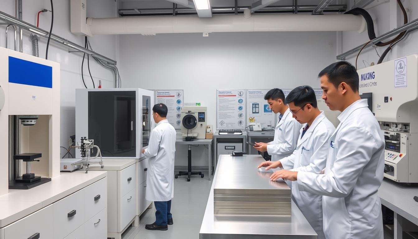 MAIKONG quality control laboratory with advanced testing equipment for aluminum forgings