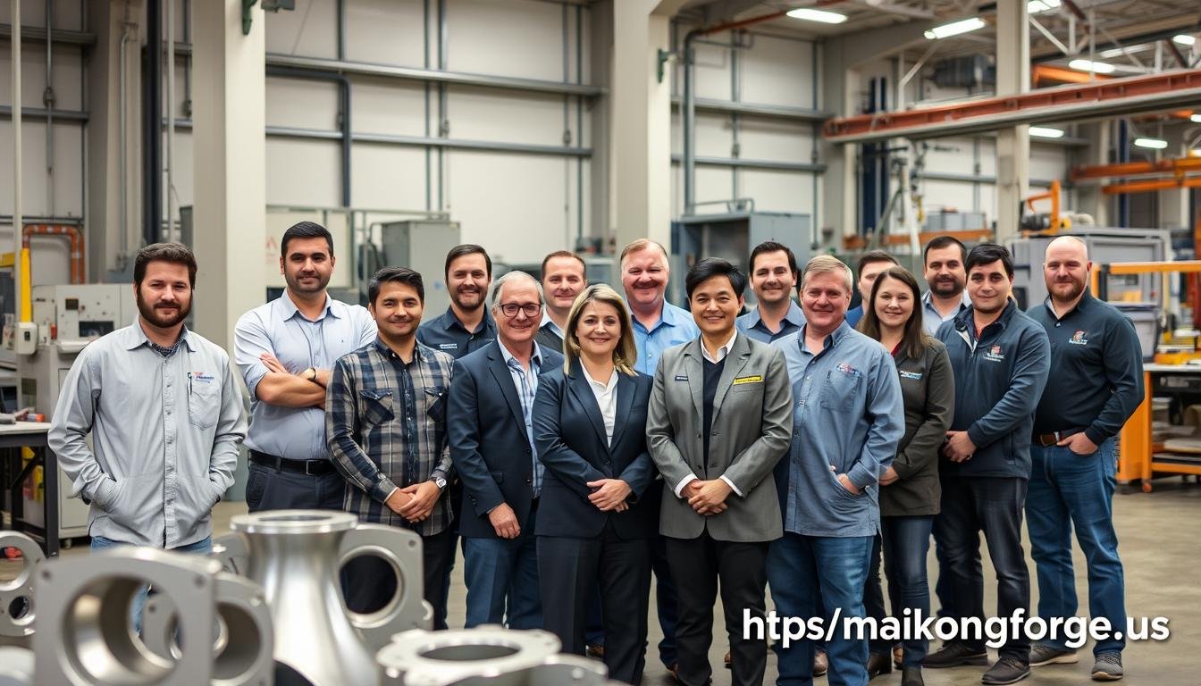 MAIKONG team of aluminum forging experts and engineers