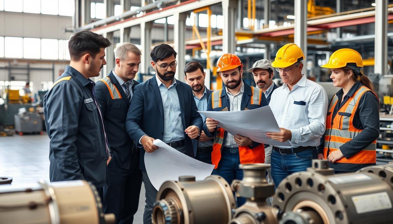 MAIKONG team of engineers and technicians working on metal forging projects MAIKONG team of engineers and technicians working on metal forging projects