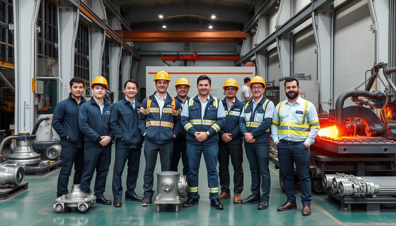 MAIKONG team of forging experts with finished precision components