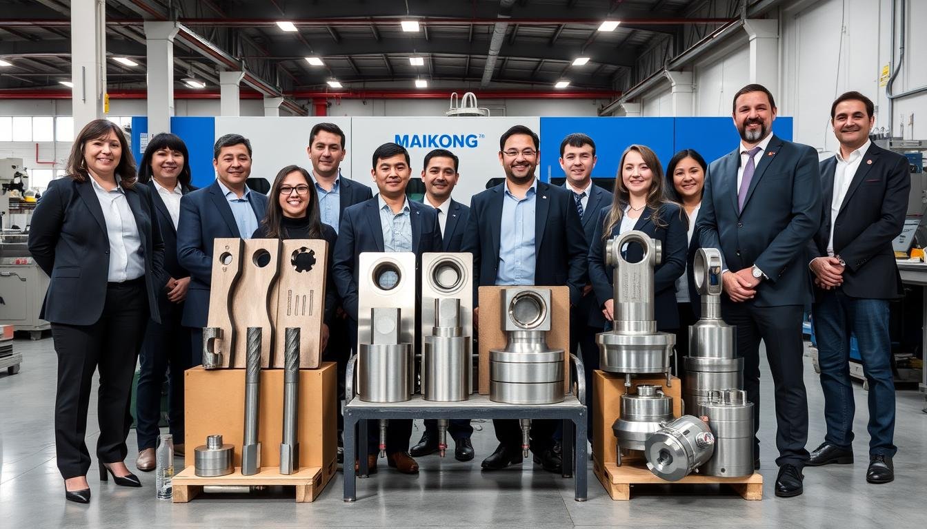 MAIKONG team with finished cold forging tools and products