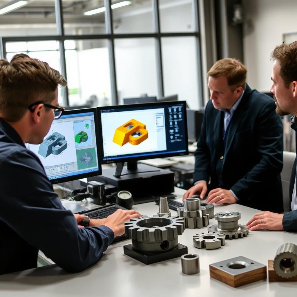 MAIKONG technical team analyzing forge tooling designs