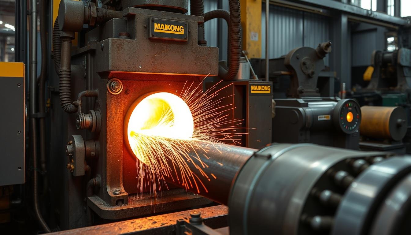 MAIKONG upset forging press performing metal displacement on heated stock