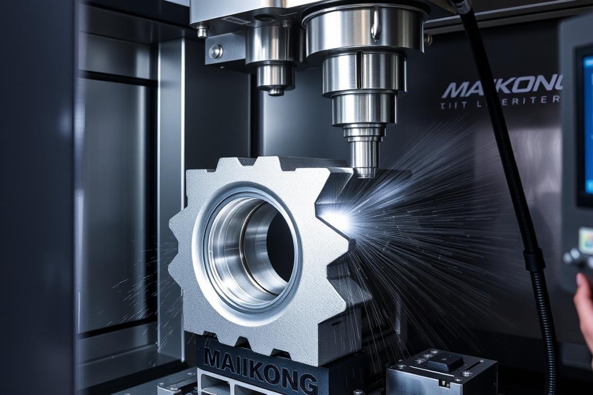 MAIKONG's CNC machining center for secondary operations on aluminum forgings MAIKONG's CNC machining center for secondary operations on aluminum forgings