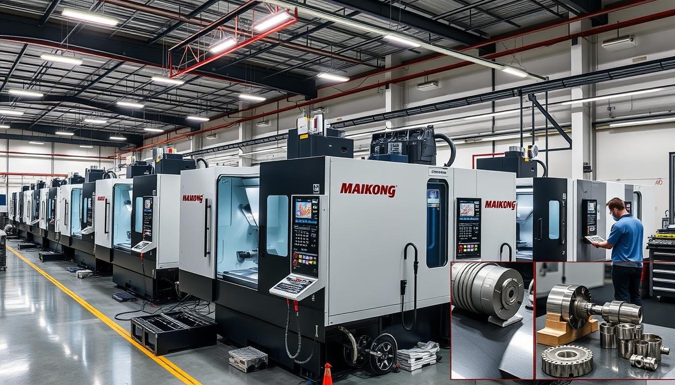 MAIKONG's CNC machining center with multiple machines