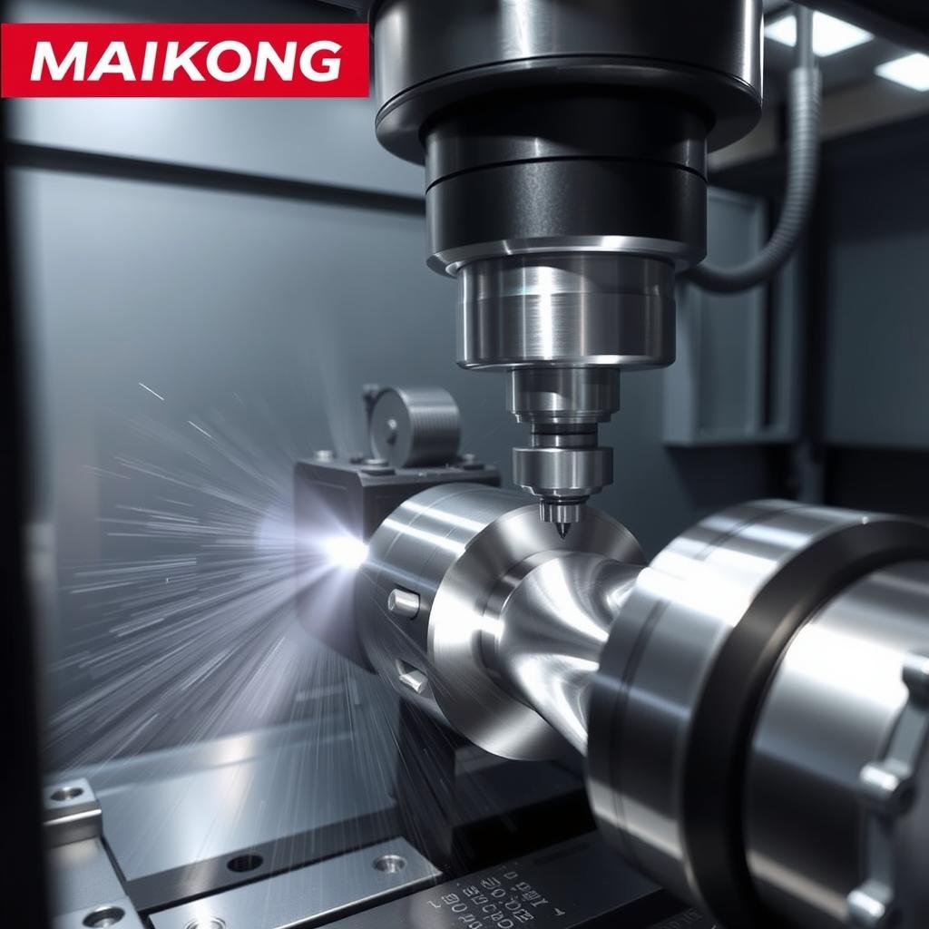 MAIKONG's CNC turning operation on billet material MAIKONG's CNC turning operation on billet material