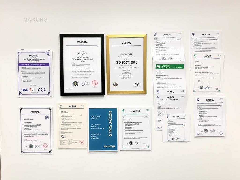 MAIKONG's ISO certification and quality management system documentation MAIKONG's ISO certification and quality management system documentation