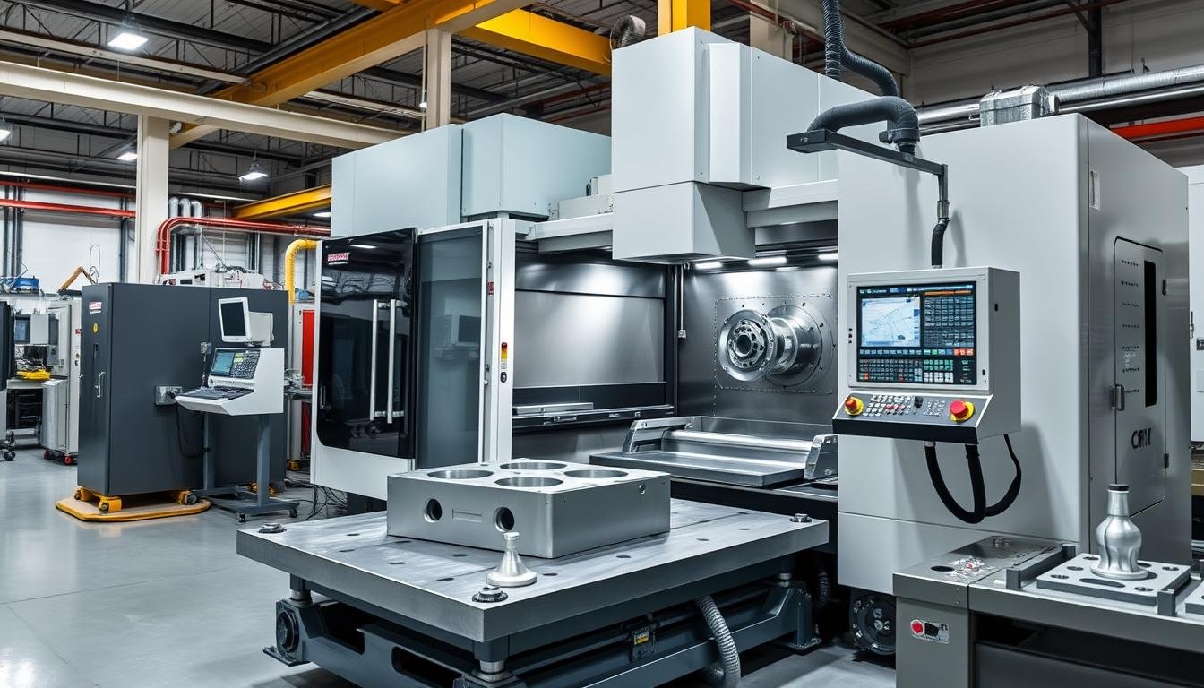 MAIKONG's advanced CNC machining center for aluminum forged parts