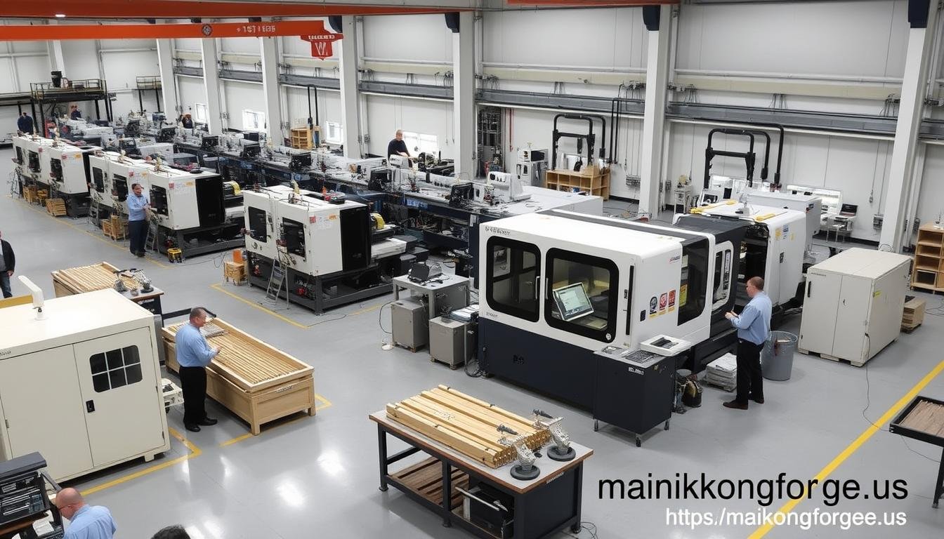 MAIKONG's advanced brass extrusion facility with state-of-the-art equipment MAIKONG's advanced brass extrusion facility with state-of-the-art equipment