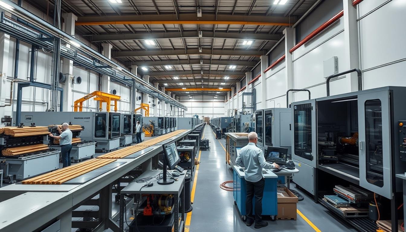 MAIKONG's advanced brass extrusion manufacturing facility