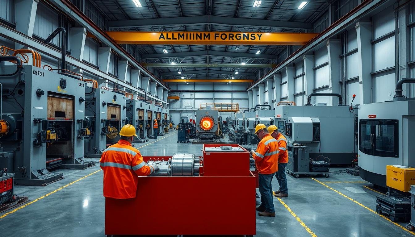 MAIKONG's advanced forging facility showing equipment that delivers Benefits of Forged Aluminum