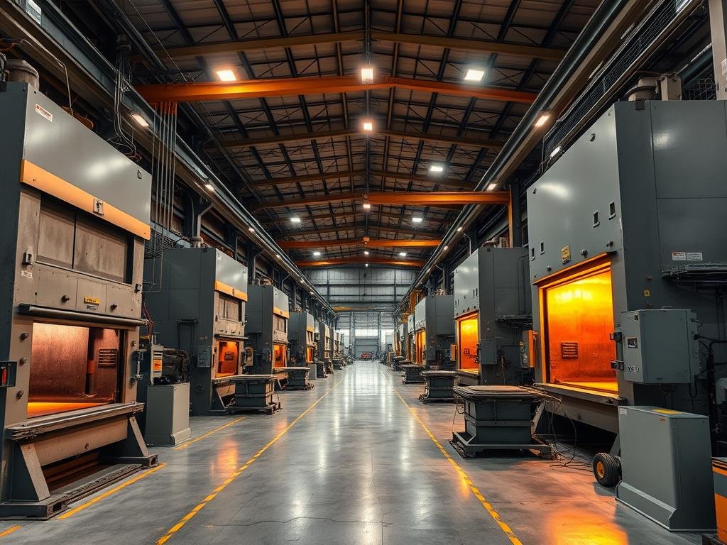 MAIKONG's advanced forging facility with hydraulic presses