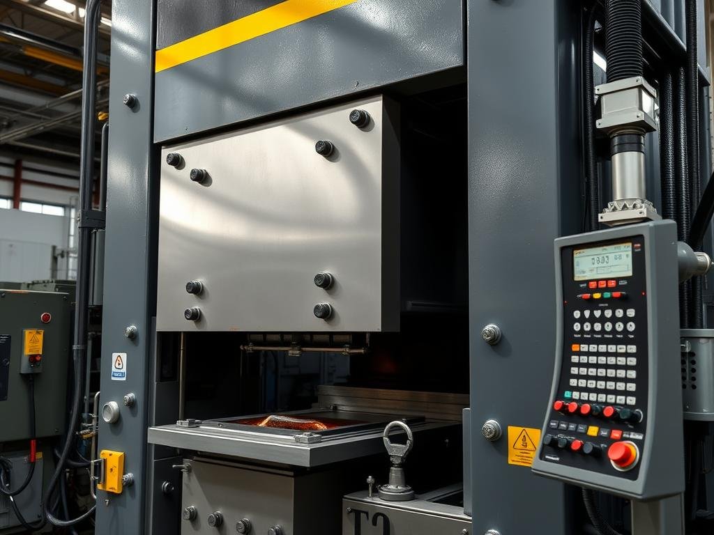 MAIKONG's advanced hydraulic press for aluminum forging operations