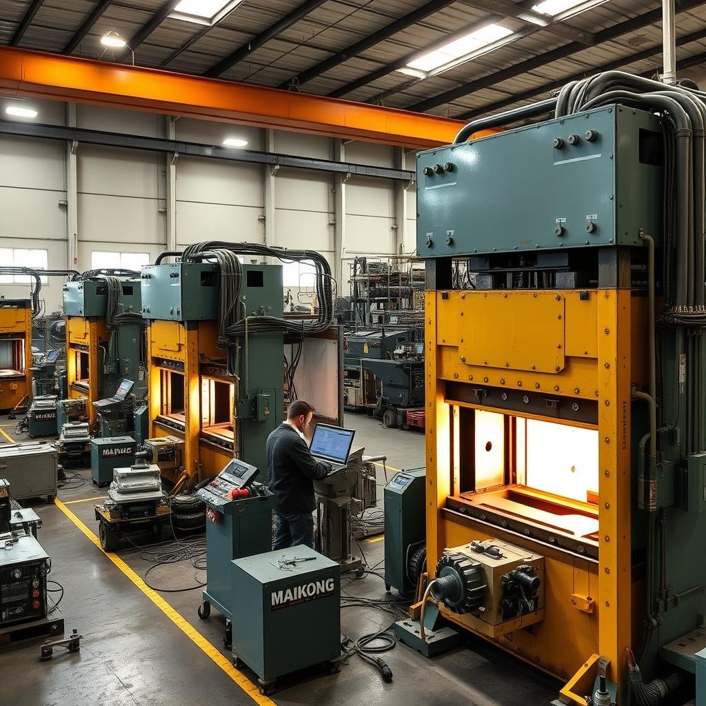 MAIKONG's advanced hydraulic presses for aluminum forging