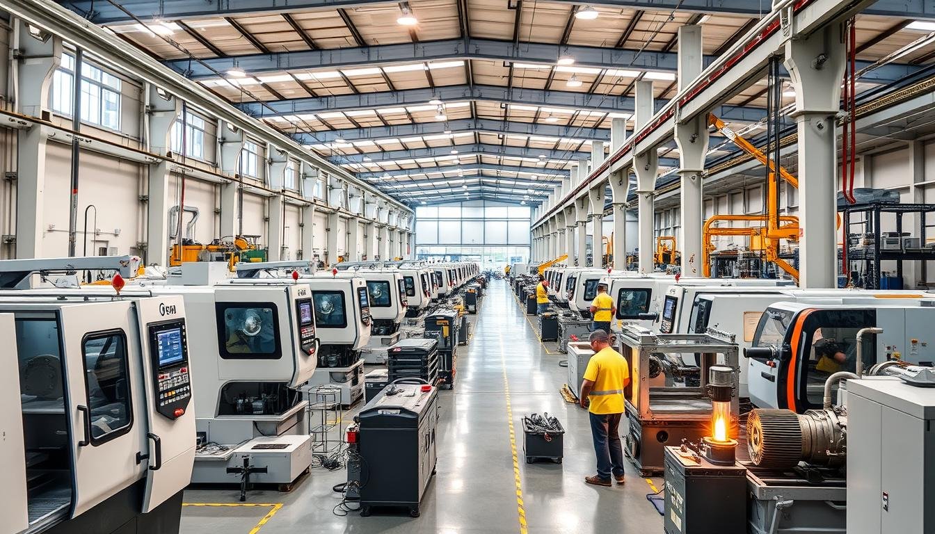 MAIKONG's advanced manufacturing facility with CNC machines and forging equipment MAIKONG's advanced manufacturing facility with CNC machines and forging equipment