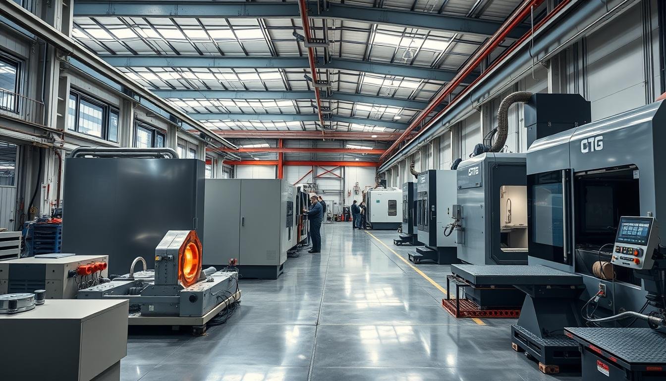 MAIKONG's advanced manufacturing facility with forging and CNC machining equipment