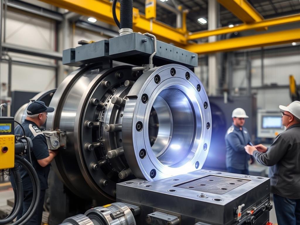 MAIKONG's aluminum forging process showing precision die design and material flow