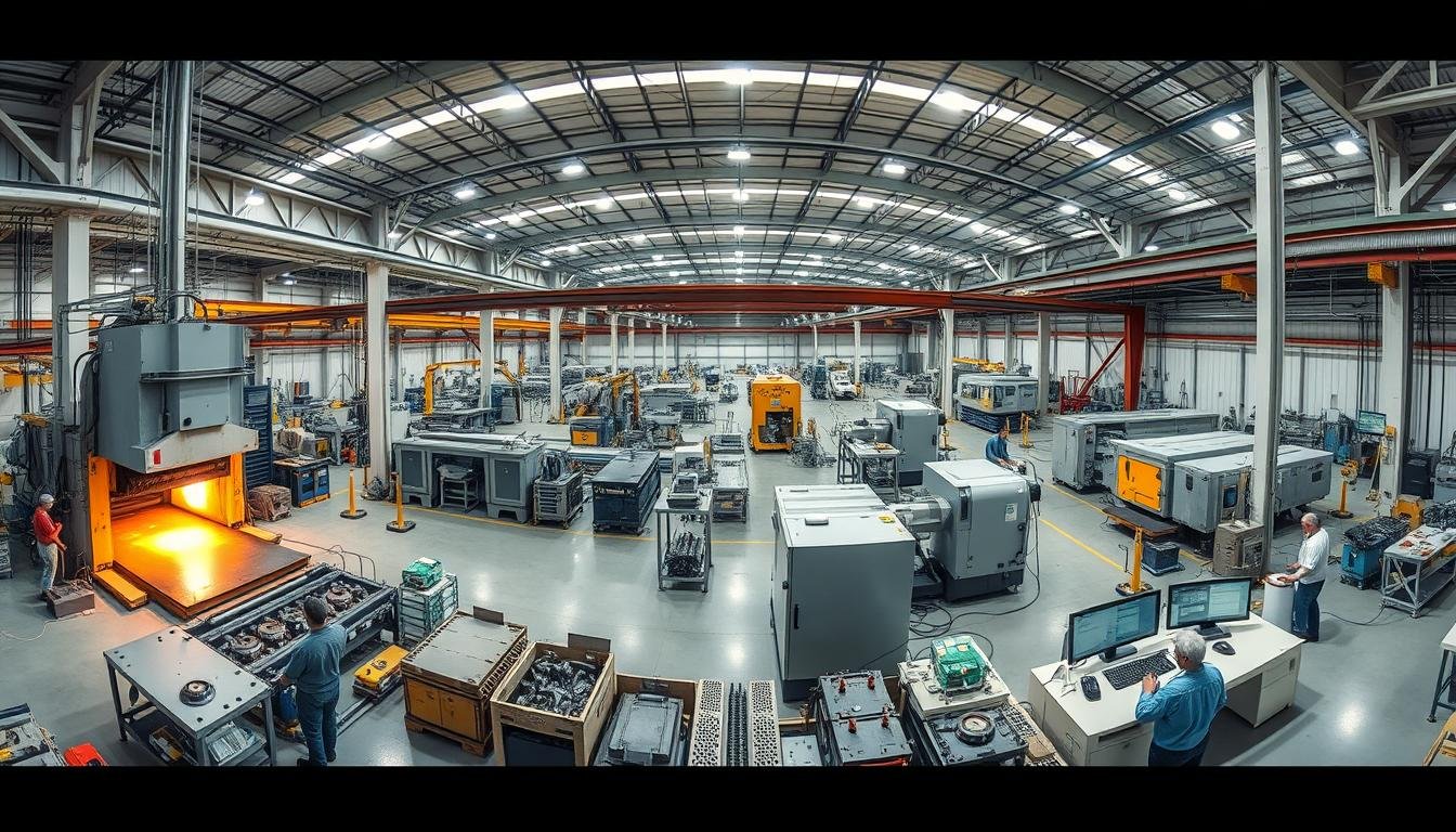 MAIKONG's complete aluminum forging and machining facility showing various production stages