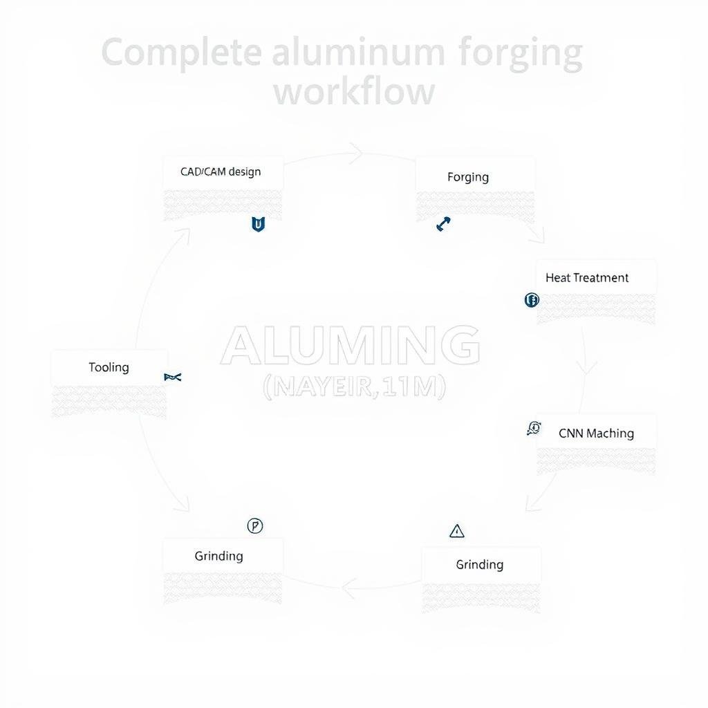 MAIKONG's comprehensive aluminum forging service workflow from design to finished product