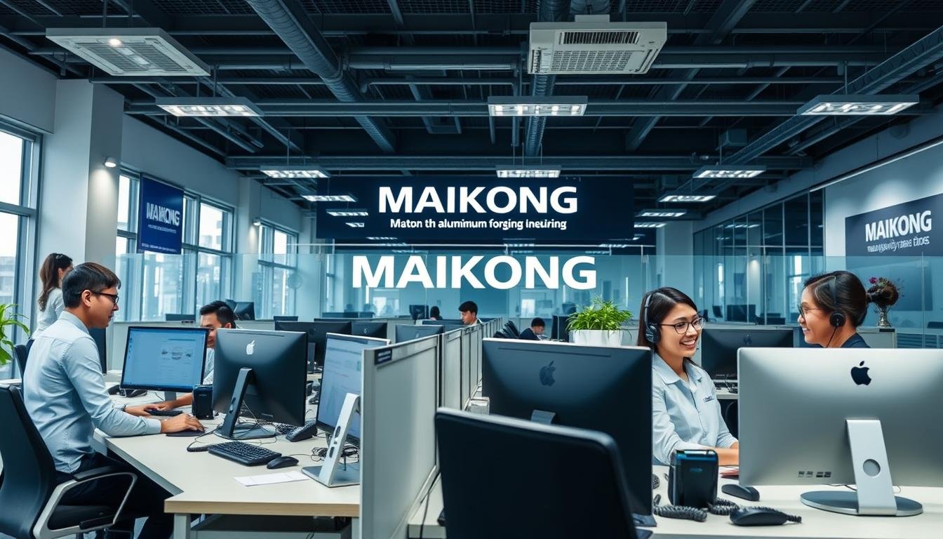 MAIKONG's customer service team ready to assist with aluminum forging inquiries