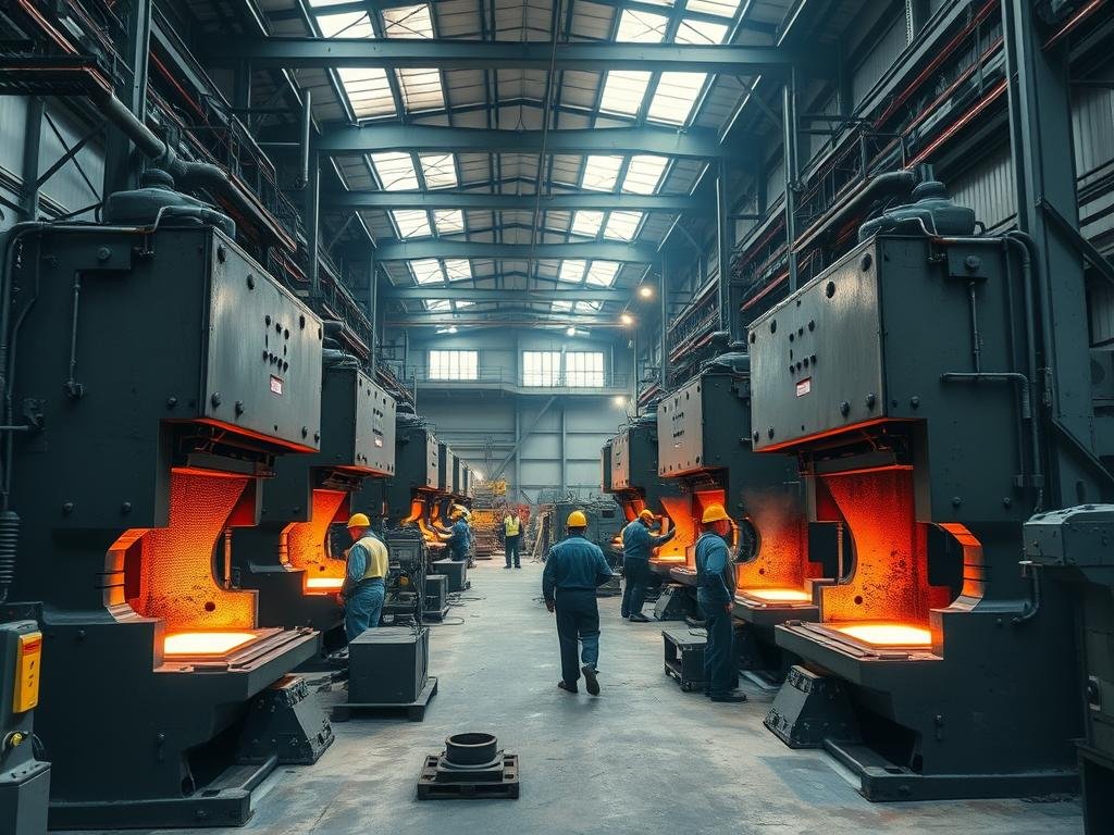 MAIKONG's forge workshop with hydraulic presses