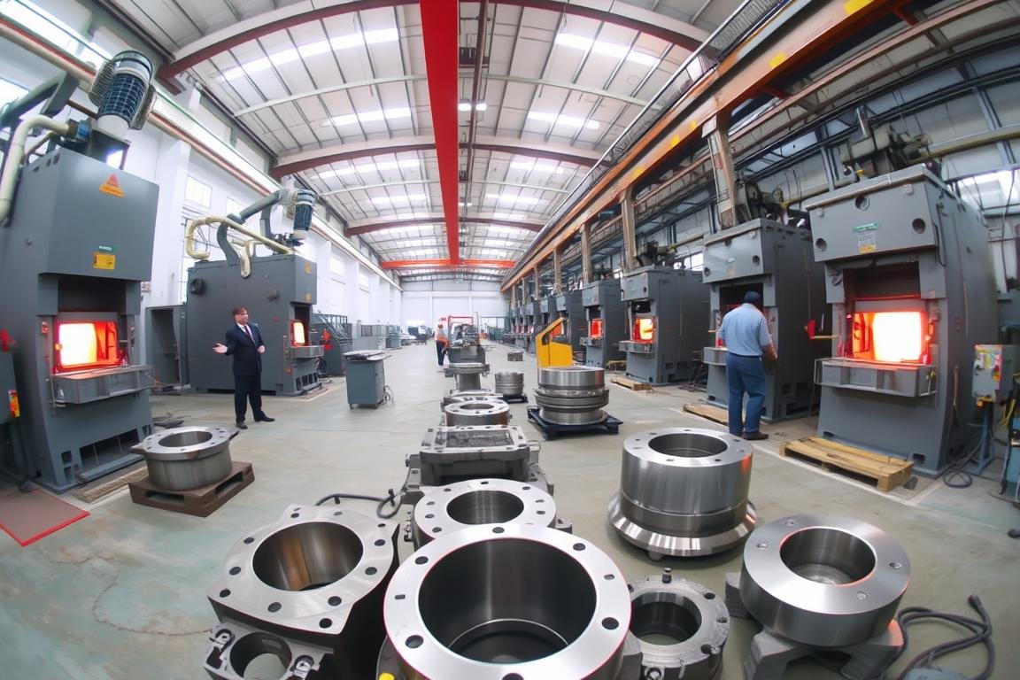 MAIKONG's forging facility showing die manufacturing and forging operations