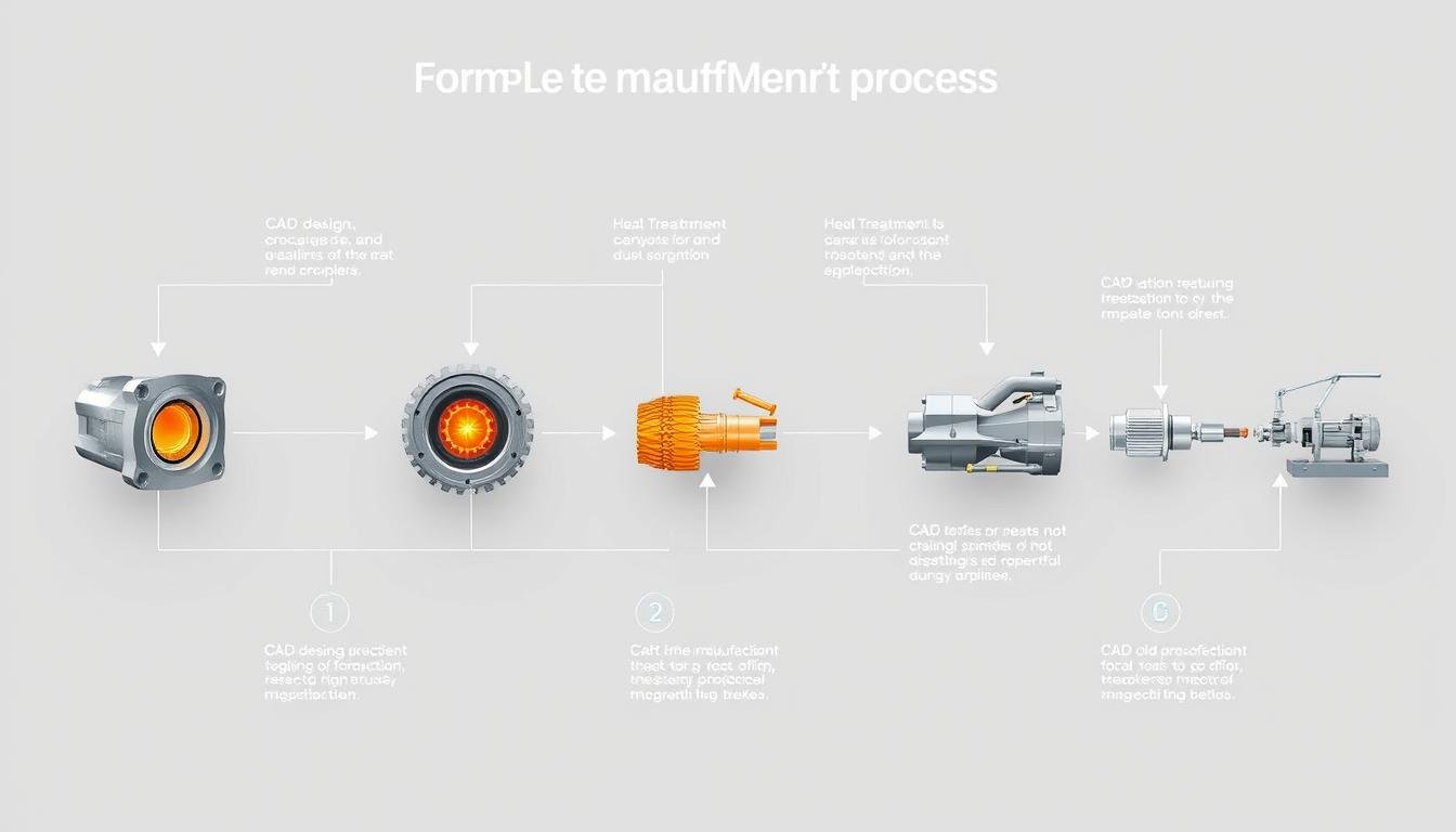 MAIKONG's integrated manufacturing process for machined forged aluminum centers MAIKONG's integrated manufacturing process for machined forged aluminum centers