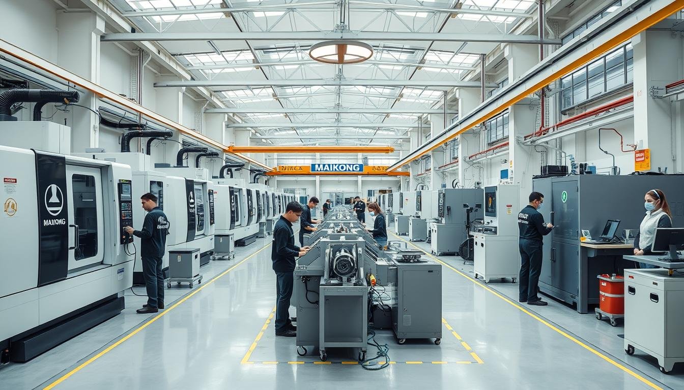 MAIKONG's manufacturing facility and team producing aluminum forgings and extrusions tool ferrules