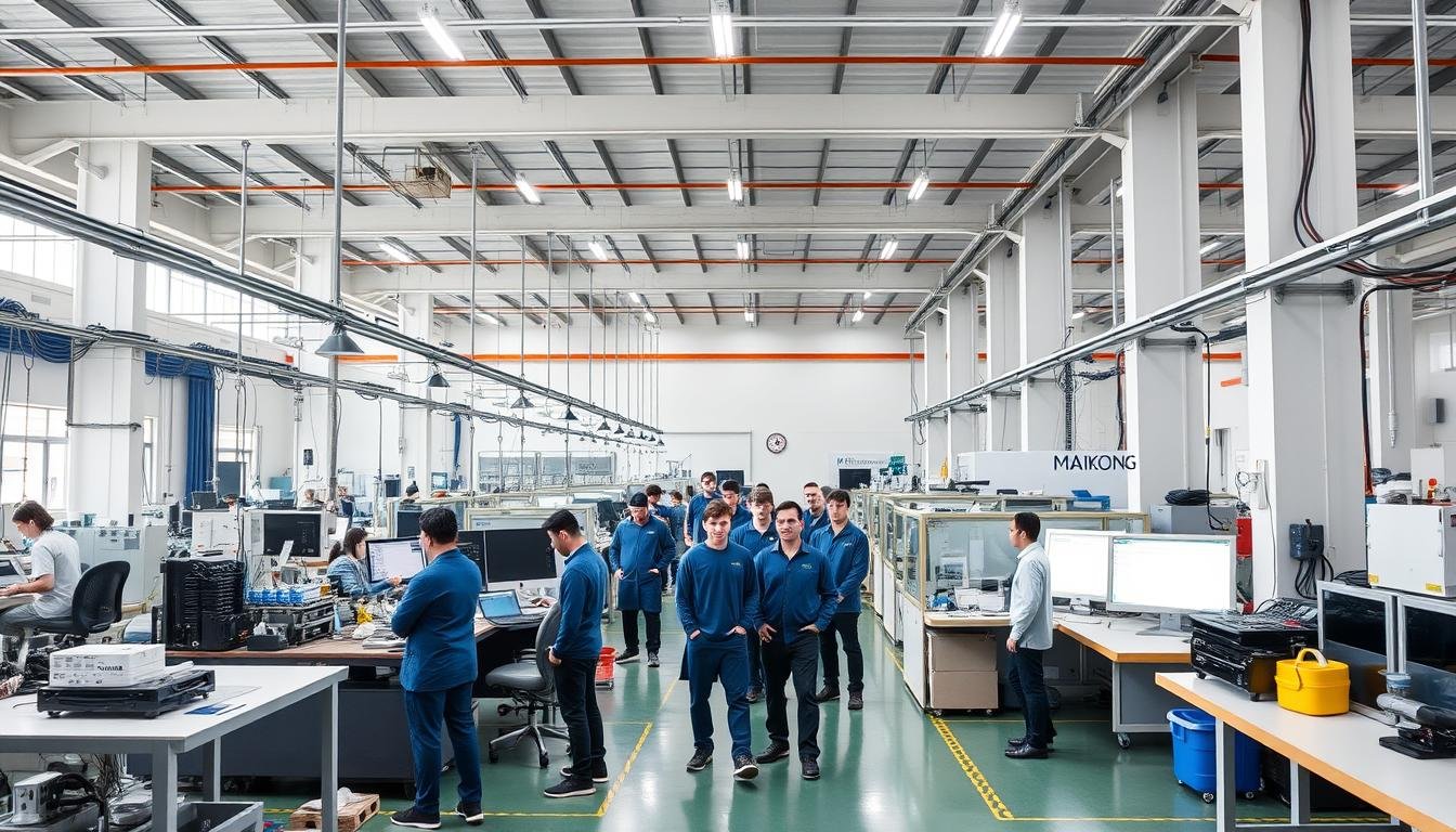 MAIKONG's manufacturing facility and team