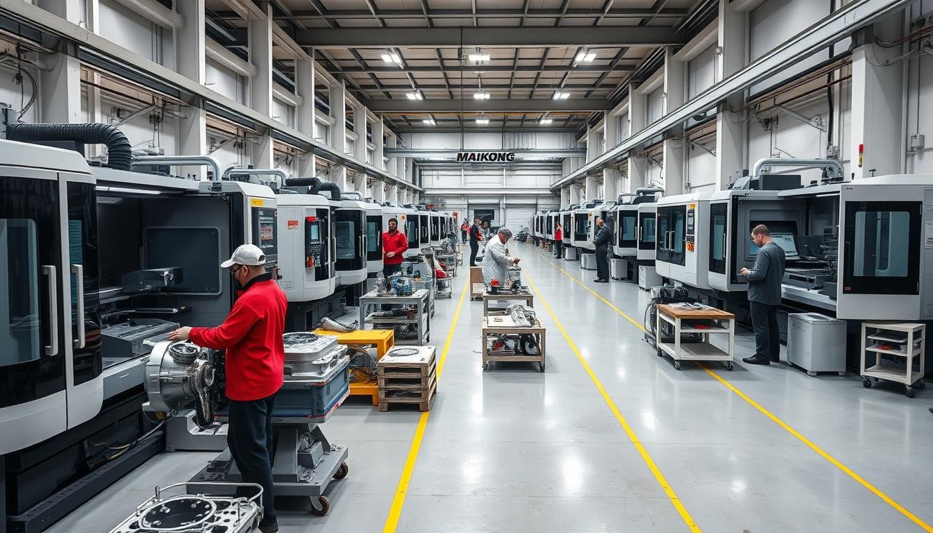 MAIKONG's manufacturing facility with CNC machines MAIKONG's manufacturing facility with CNC machines