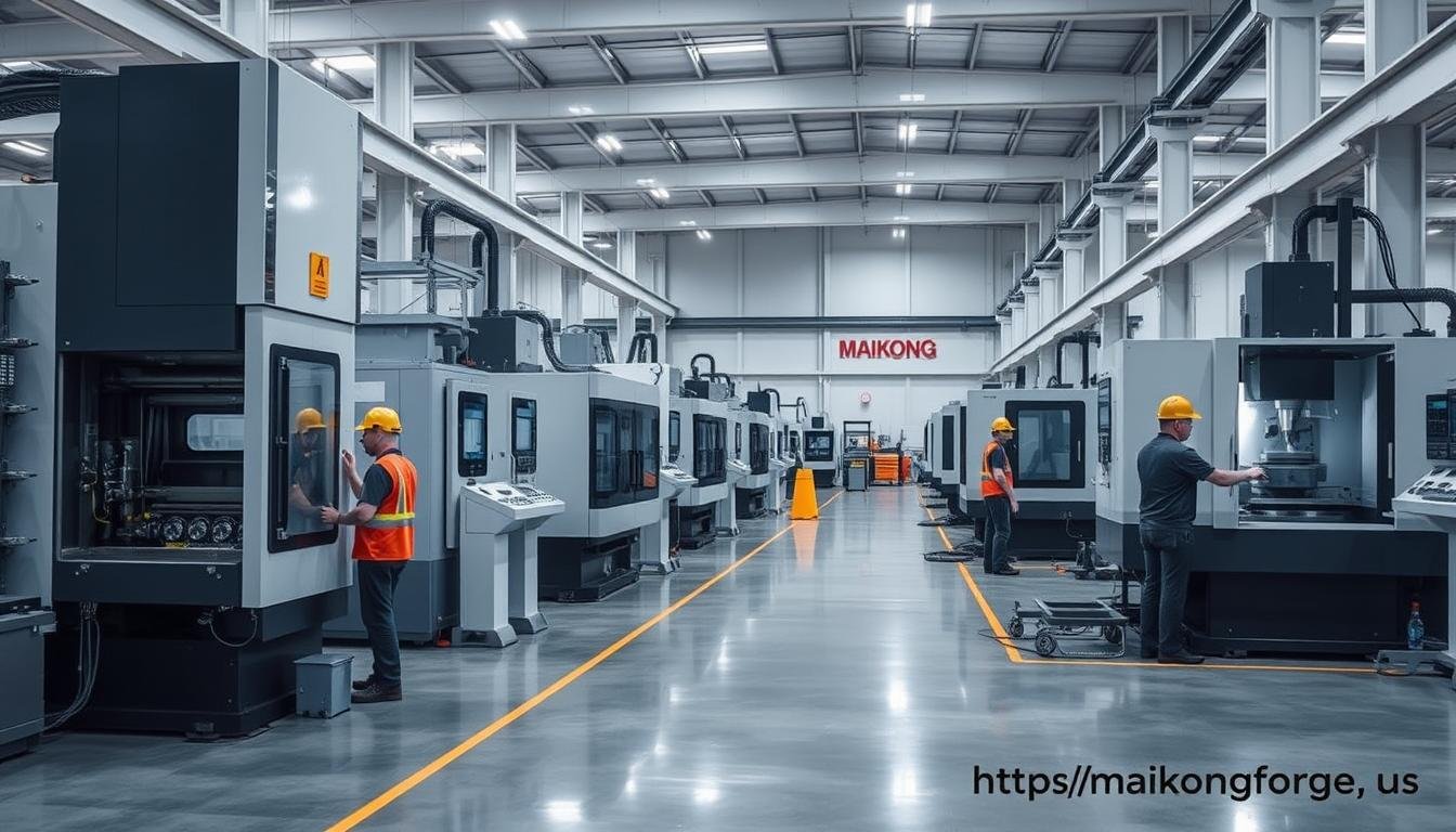 MAIKONG's metal extrusion facility with advanced equipment