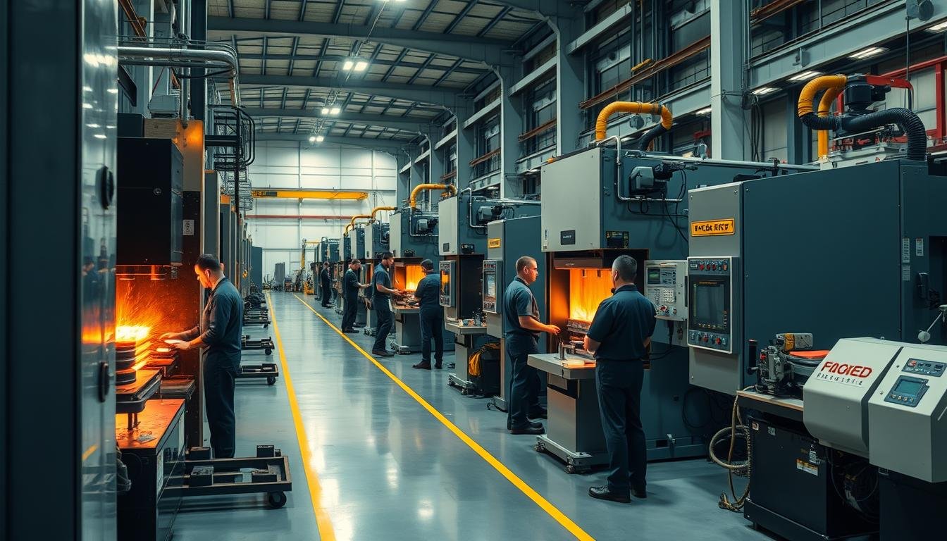 MAIKONG's modern forging facility with equipment and operators