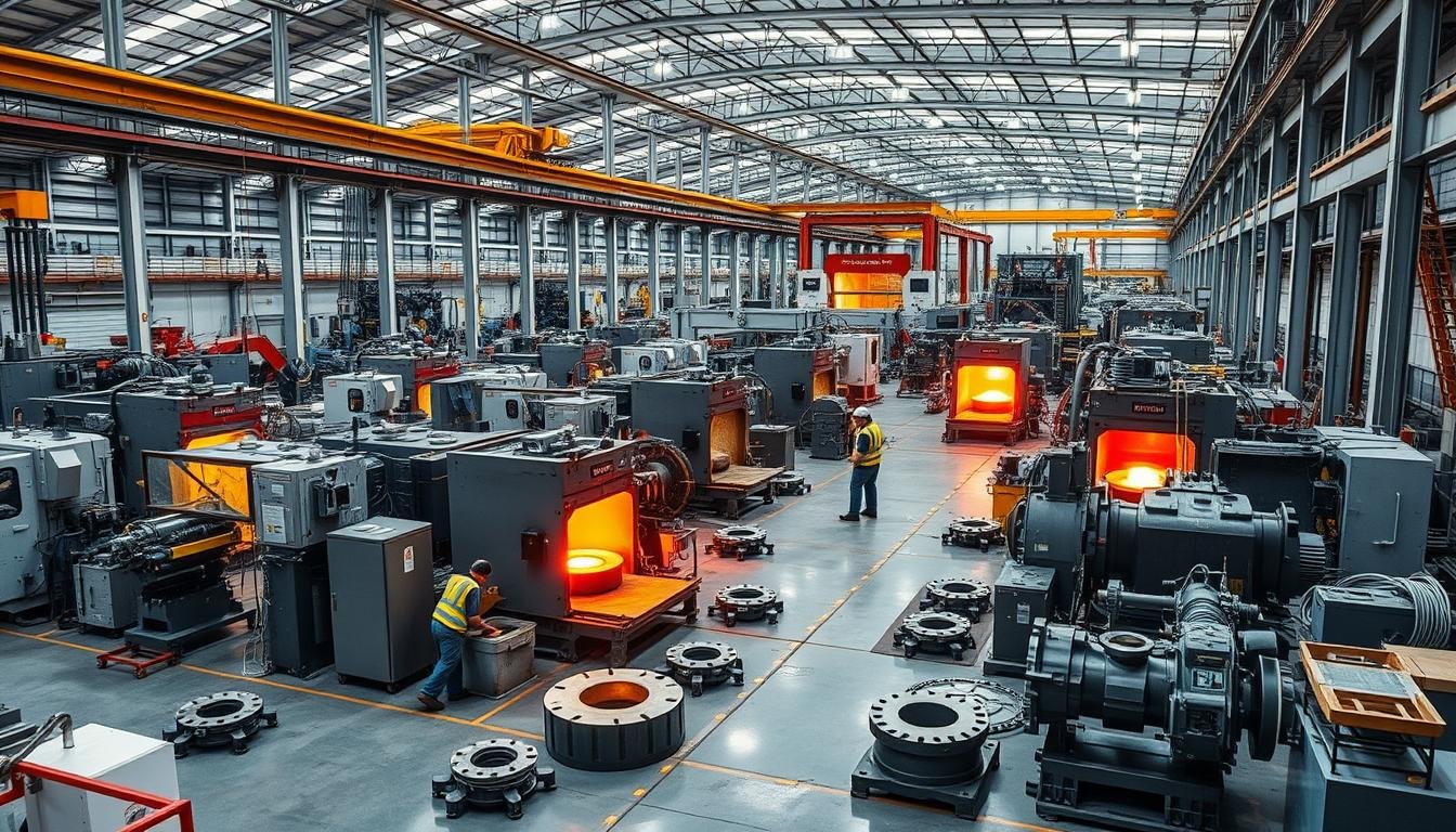 MAIKONG's modern metal forging facility with advanced equipment