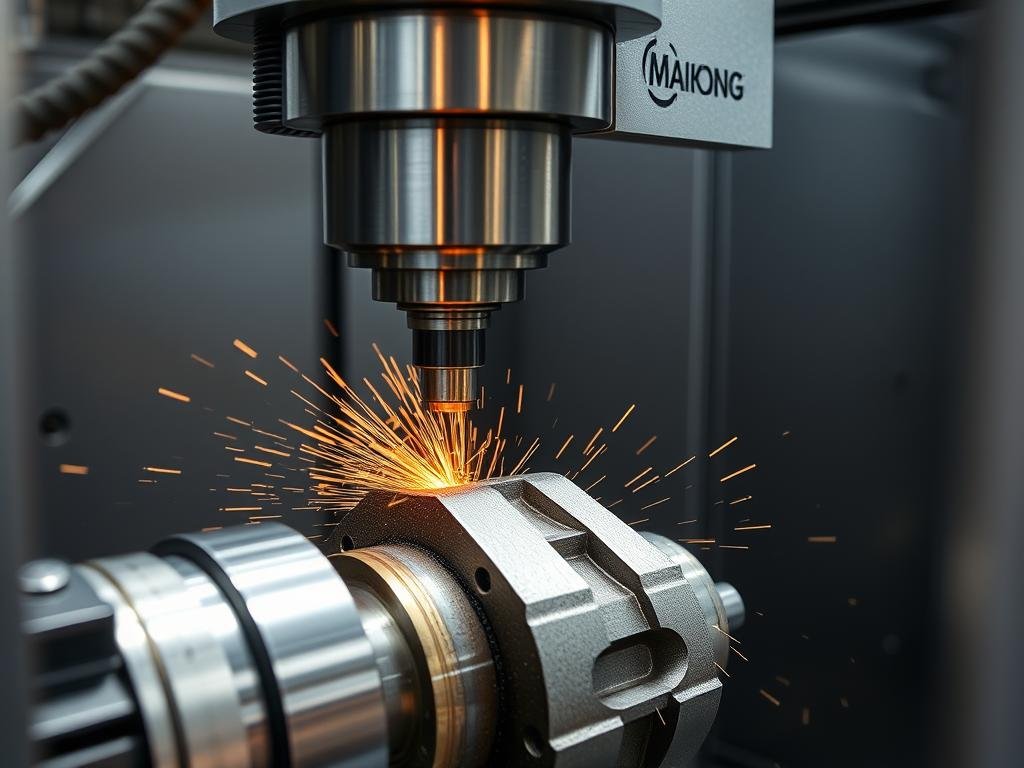 MAIKONG's multi-axis CNC machining center in operation