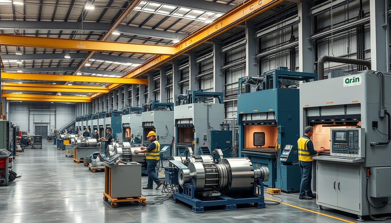 MAIKONG's precision forging operation showing advanced equipment and quality control measures