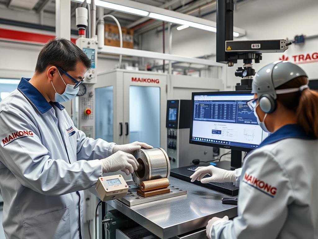 MAIKONG's quality control laboratory testing forged components